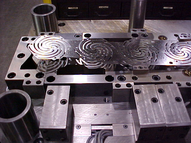 bottom view progressive die